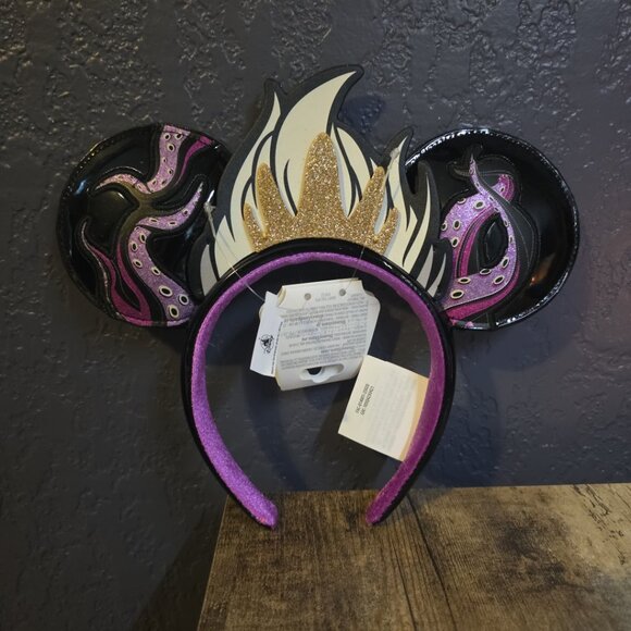 Disney Accessories - Disney Parks The Little Mermaid Ursula Villains Minnie Mouse Ears Headband NEW